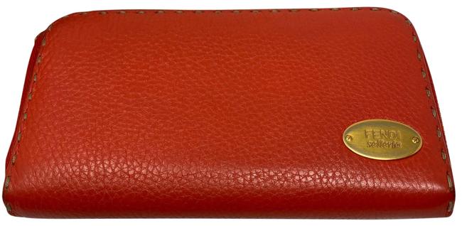 Fendi Preowned Red Wallet Clutch 
