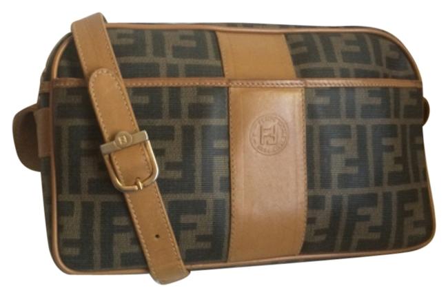 Fendi Pretty Langerfeld Zucca Monogram Cross Body Bag 