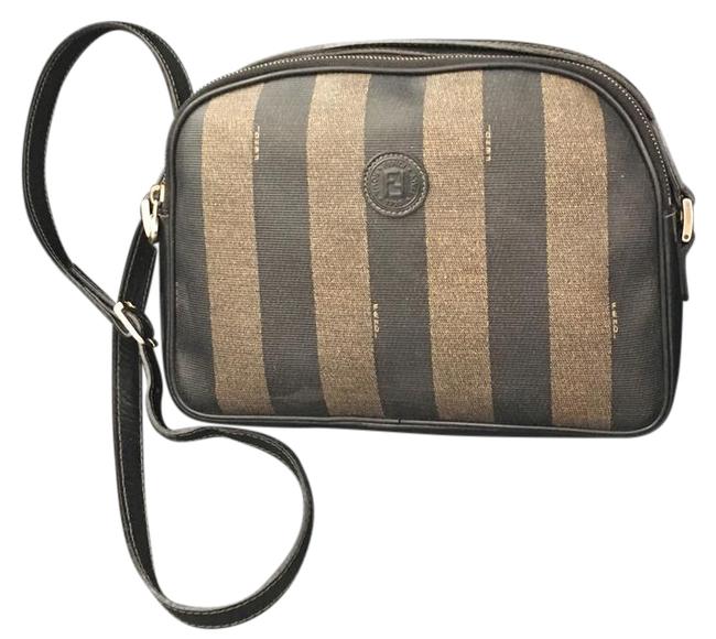 Fendi Pretty Pequin Stripes Cross Body Bag 