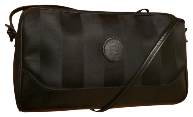 Fendi Pristine Deep Pequin Black Cross Body Bag 