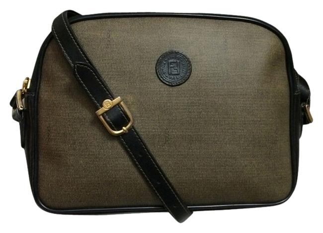 Fendi Pristine Signature Tobacco Cross Body Bag 
