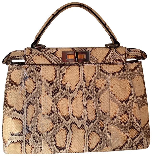 Fendi Python Peekaboo Satchel 