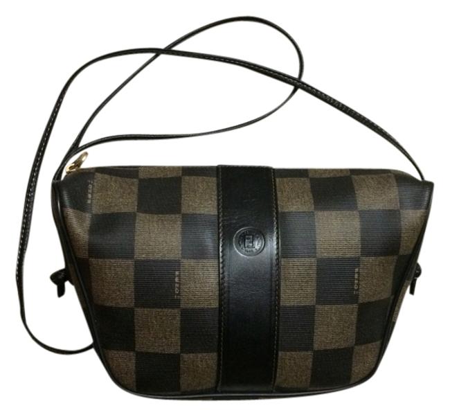 Fendi Rare Mint Checkerboard Cross Body Bag 