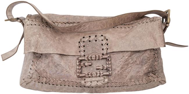 Fendi Rare Tan Leather Hobo Bag 