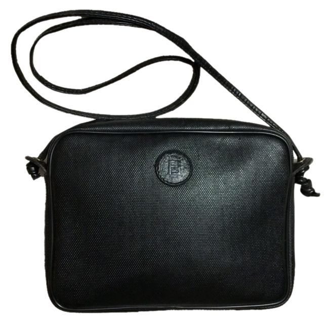 Fendi Regimental Stripe Beauty Black Cross Body Bag 