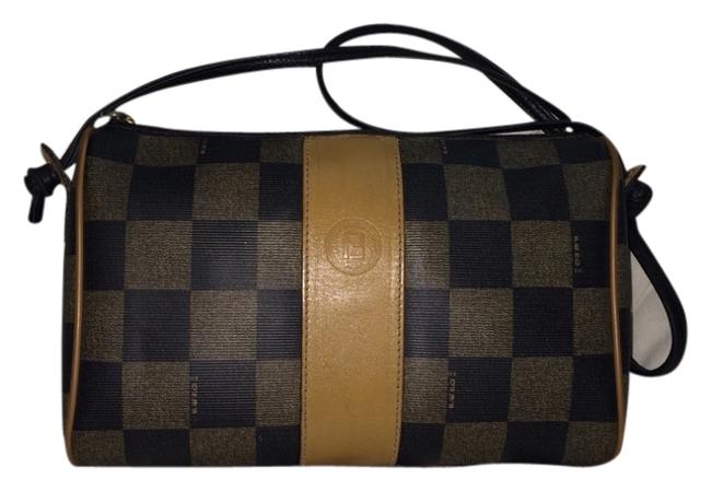Fendi Restored Checkerboard Cross Body Bag 