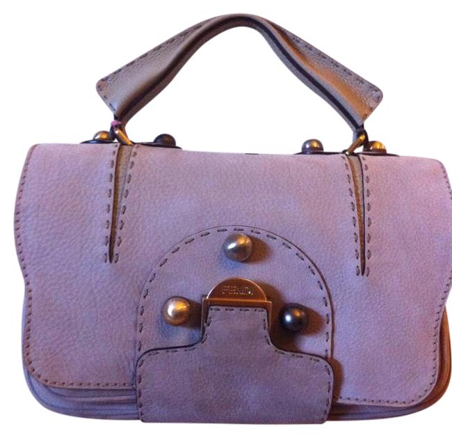 Fendi Secret Code F3 Nubuck Leather Satchel 