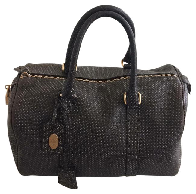 Fendi Boston Bag Selleria Chocolate Brown Leather Satchel 