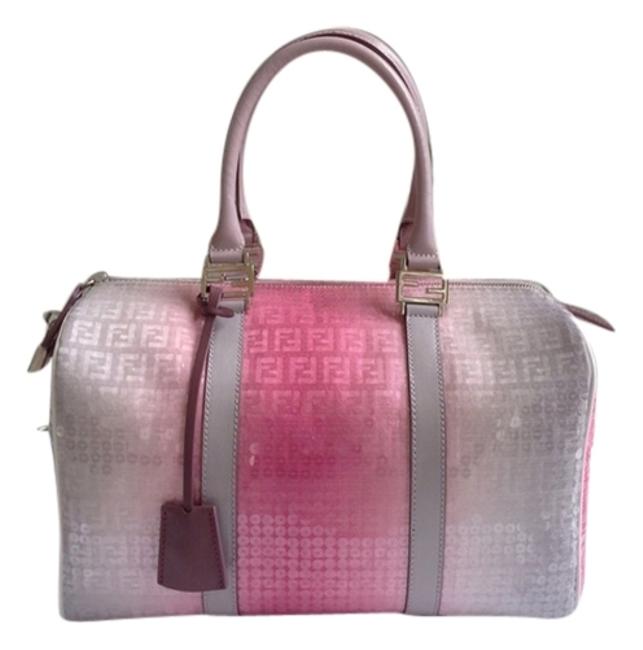 Fendi Sequined Bauletto Ombr Pink Satchel 