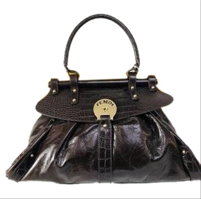 Fendi Shoulder Bag Tobacco Leather Brown Satchel 