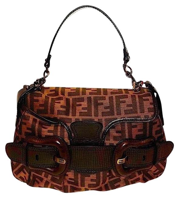 Fendi Shoulder Bag Vintage Zucca Ff Chain Satchel 