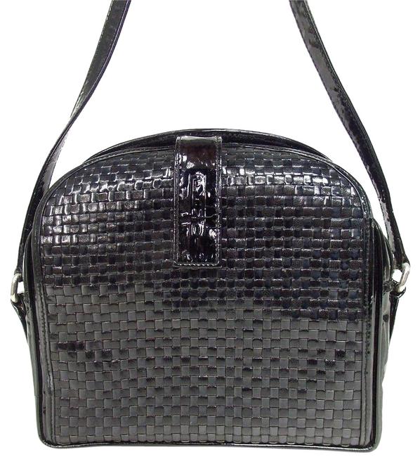 Fendi Shoulder Enamel  Leather Cross Body Bag 