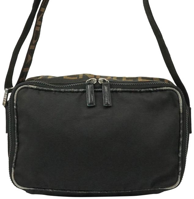 Fendi Shoulder Logo Nylon #3981f81 Black Cross Body Bag 