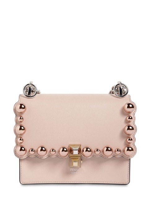 Fendi Shoulder Small Kan I Calfskin Leather Cross Body Bag 