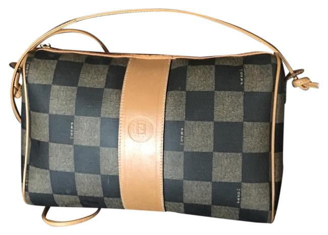 Fendi Signature Checkerboard Sweetheart Cross Body Bag 