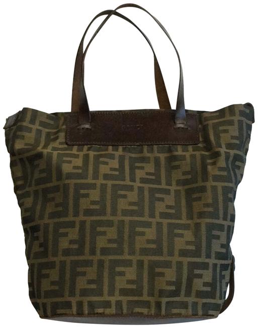 Fendi Small Packable Zucca Canvas Satchel 