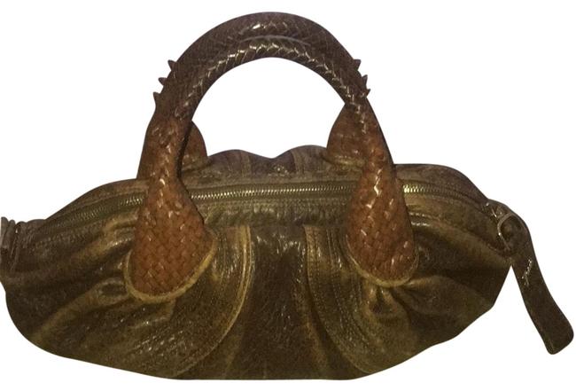 Fendi Small Spy Brown Leather Satchel 