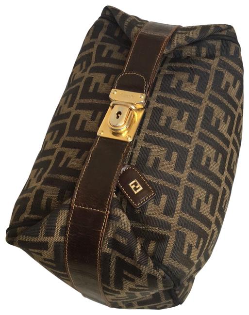 Fendi Reserve For Mei H. Small Zucca Brown Canvas Satchel 