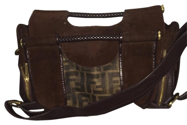 Fendi Spy Duffel Brown Cross Body Bag 