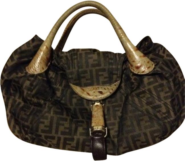 Fendi Spybag Canvas Hobo Bag 