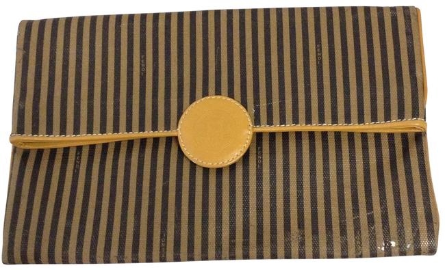 Fendi Striped Clutch 