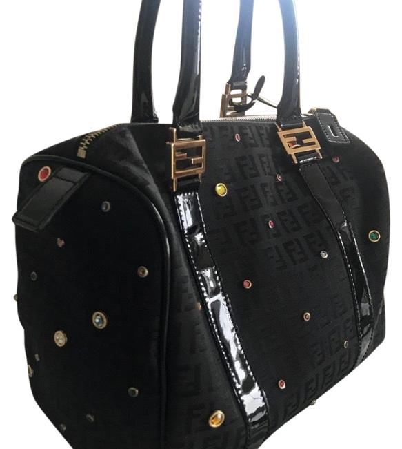 Fendi Studded Black Satchel 