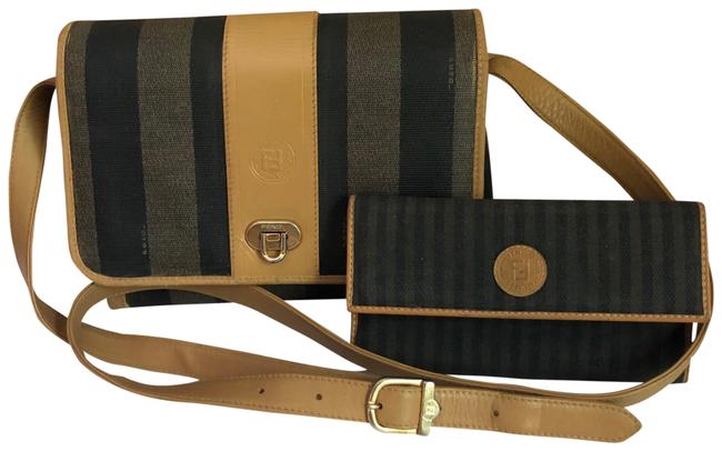 Fendi Tan Leather Cross Body Bag 