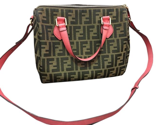 Fendi Two Toned Brown Cross Body Bag 
