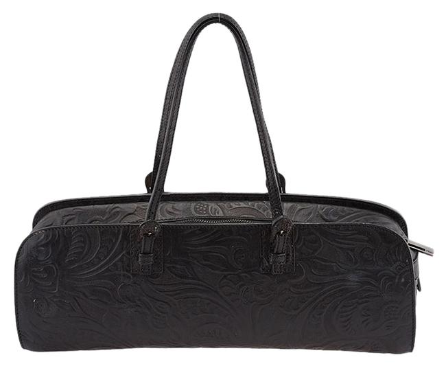 Fendi Vintage 8bl006 60127 Black Leather Satchel 