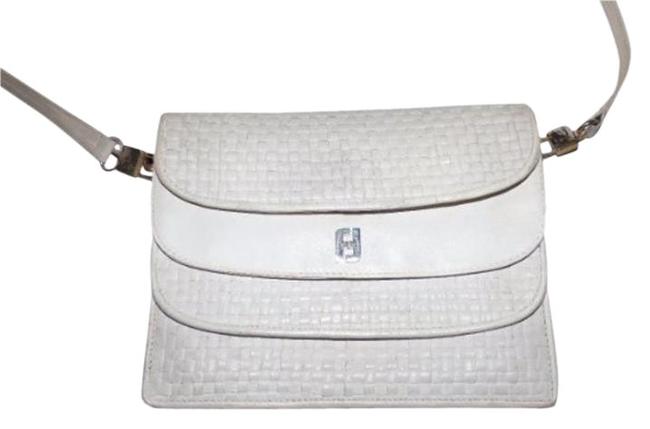 Fendi Vintage PursesDesigner Purses White Woven Leather Cross Body Bag 