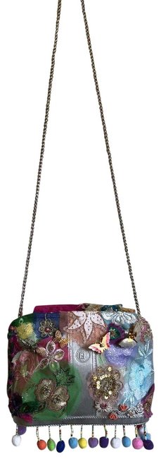 Fendi Vintage W Customized Design Multicolor Canvas Cross Body Bag 