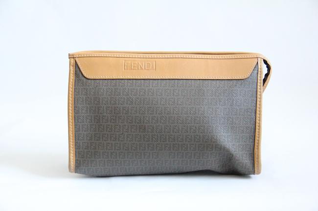 Fendi Vintage Zucca Logo Clutch 