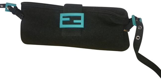 Fendi Waist Bum Fanny Green Felt Cross Body Bag 