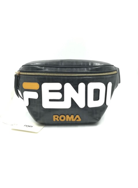 Fendi X Fila Spalmati Mani Coated Canvas Cross Body Bag 