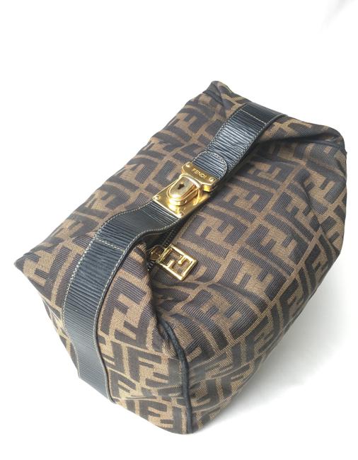 Fendi Zucca Beige Canvas Clutch 