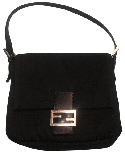 Fendi Zucca Black Satchel 