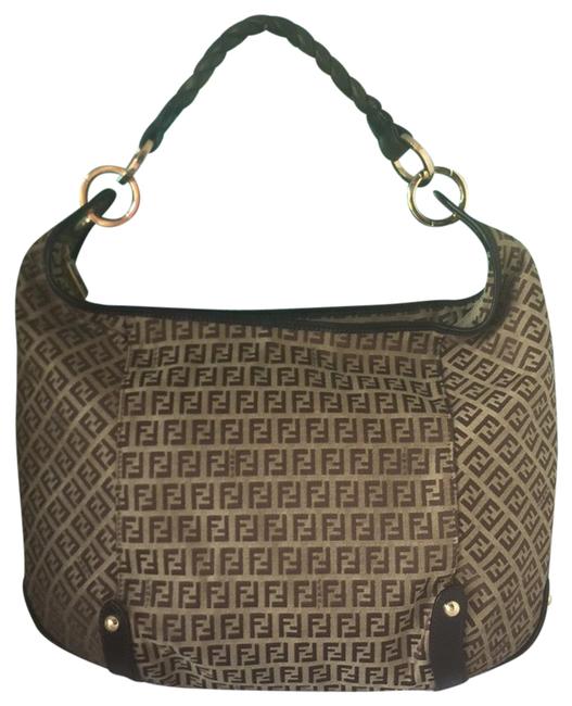 Fendi Zucca Brown Hobo Bag 
