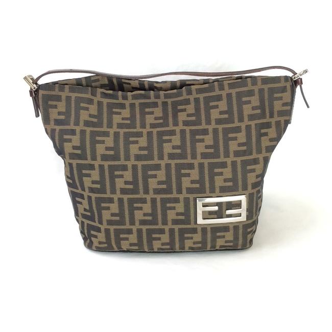 Fendi Zucca Brown Satchel 