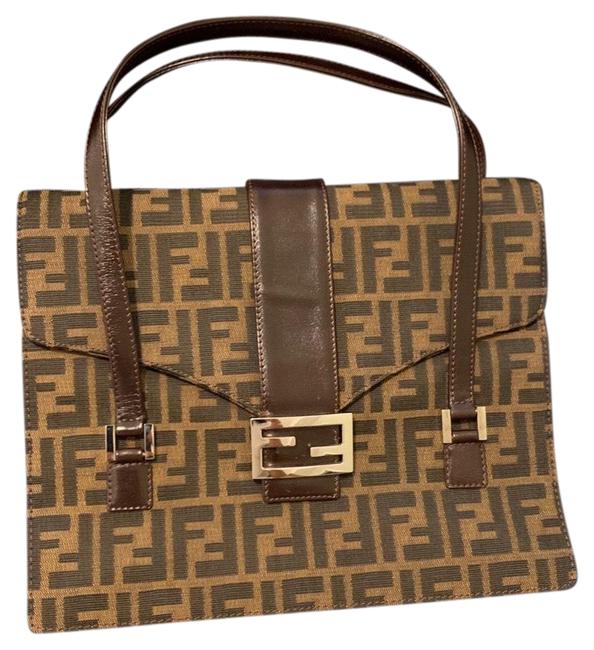 Fendi Zucca Canvas Satchel 