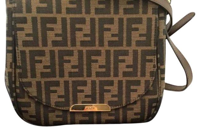 Fendi Zucca Fabric Cross Body Bag 