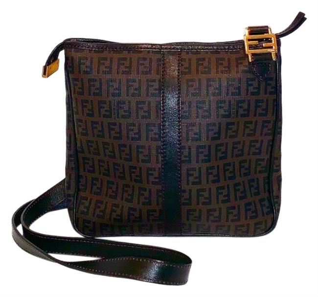 Fendi Zucca Ff Coated Canvas Mini Cross Body Bag 