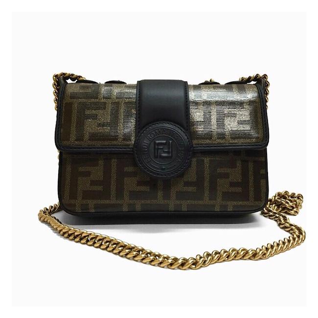 Fendi Shoulder Zucca Mini Chain 2 Way CrossbodyShoulder Cross Body Bag 