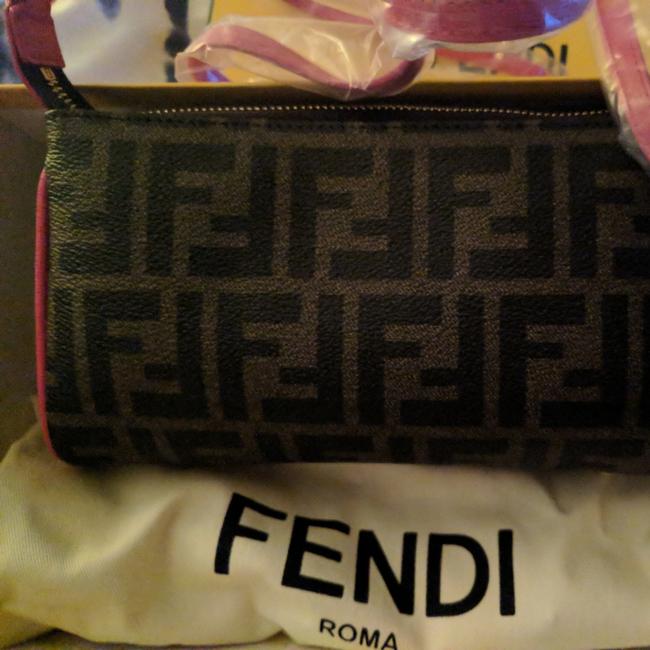 Fendi Zucca Mini Pochette Cross Body Bag 