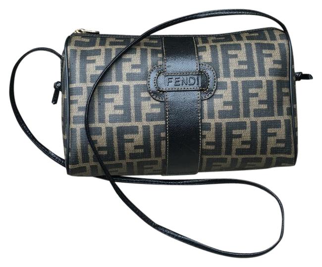 Fendi Zucca Signature Gem Cross Body Bag 
