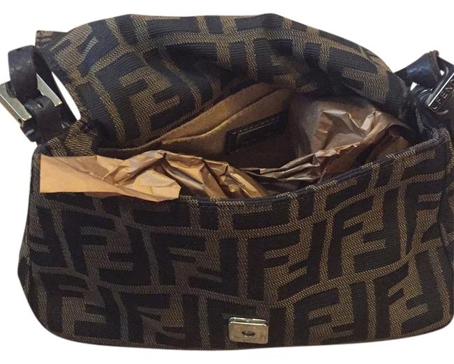 Fendi 00000 Brown Fabric Shoulder Bag 