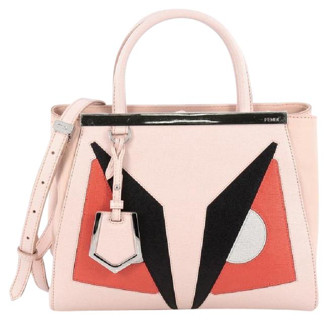 Fendi 2jours Monster Handbag Petite Calfskin Leather Shoulder Bag 