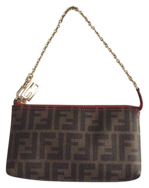 Fendi 8br592 Logo Print Shoulder Bag 