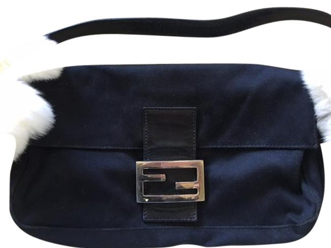 Fendi Baguette Purse Black Shoulder Bag 