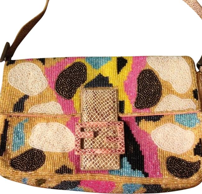 Fendi Bead Explosion Handbag Multicolor Beaded Shoulder Bag 