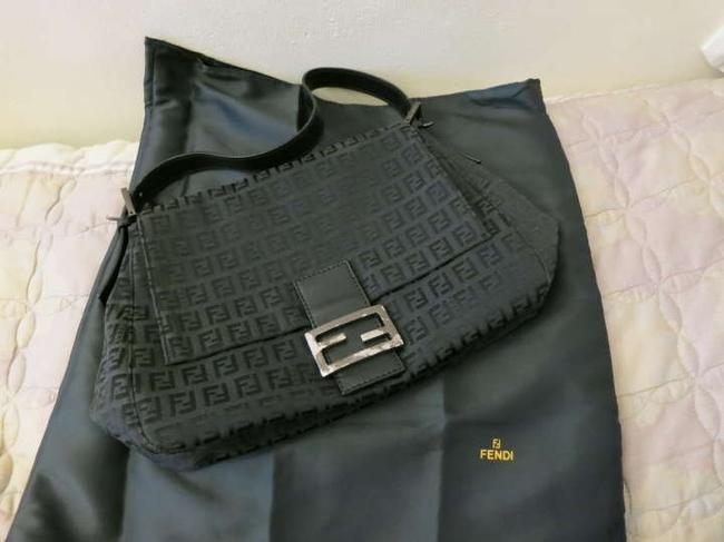 Fendi Black Cloth Shoulder Bag 